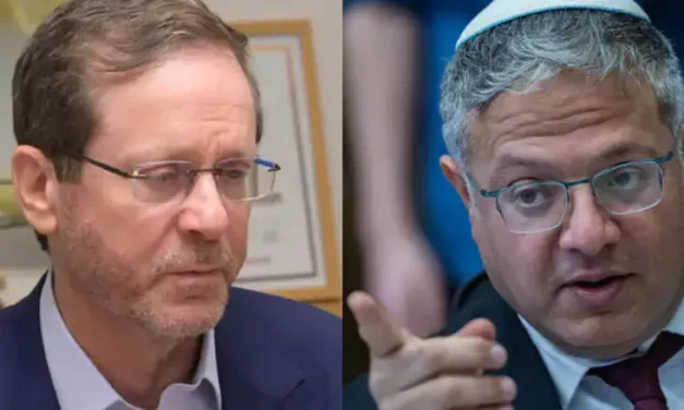 President Herzog denounces Ben-Gvir at Jerusalem Prize ceremony