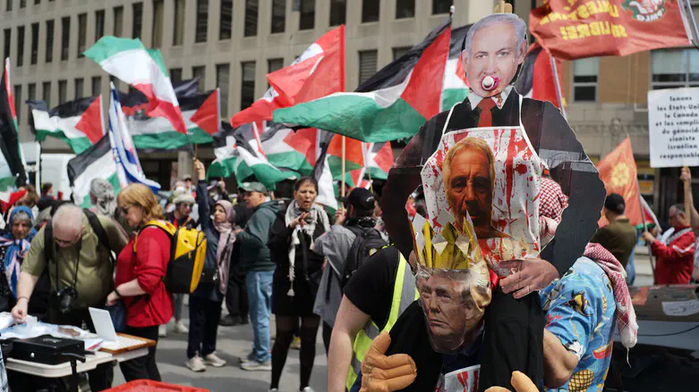 Outrage in Montreal: Trump, Netanyahu, and Ben Gvir hung in effigy by extremists