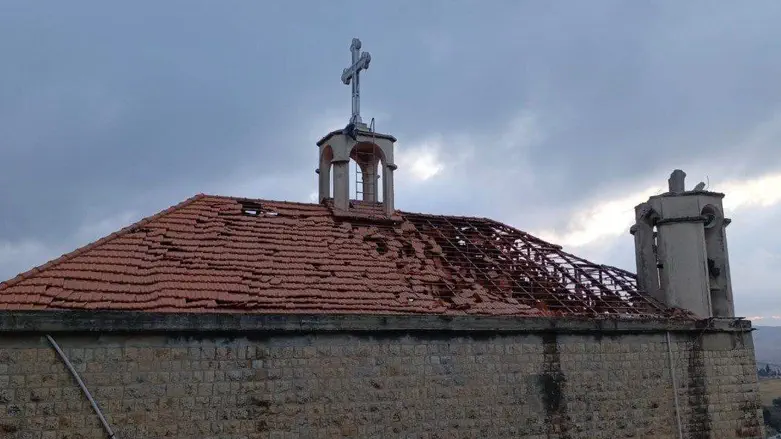 IDF reveals: Hezbollah rockets hit church in southern Lebanon