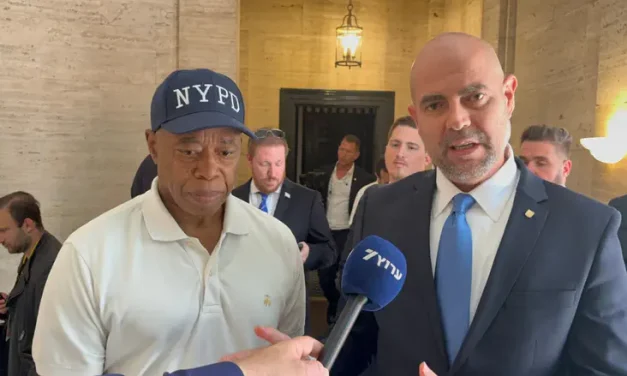 ‘We will fight together’: Fmr. Mayor Adams, Knesset Speaker Ohana march together in NYC