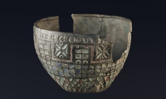 Nearly 2,000-year-old ‘souvenir cup’ found in Spain names Hadrian’s Wall’s eastern forts – study