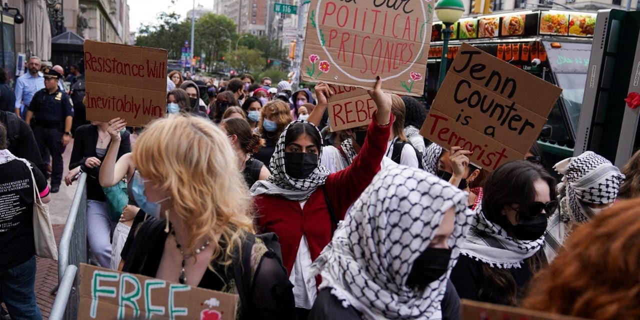Iranian protesters accosted by pro-Palestinian mobs