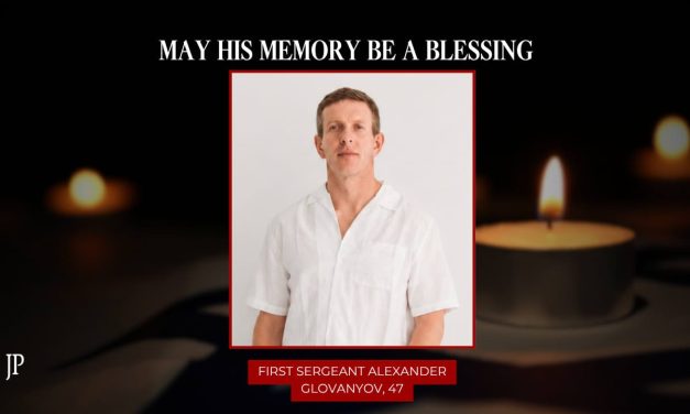 IDF reveals name of 1stSgt. Alexander Glovanyov, killed near Lebanon border