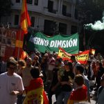 Tens of thousands march in Madrid to demand Prime Minister Pedro Sanchez’s resignation