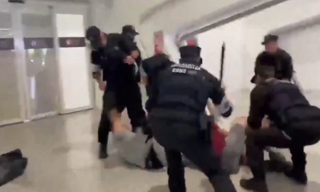 Spanish police filmed beating Gaza flotilla activists as Israel jabs back at Madrid