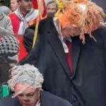 Hanged effigies of Trump, Netanyahu paraded through Montreal by anti-Israel groups