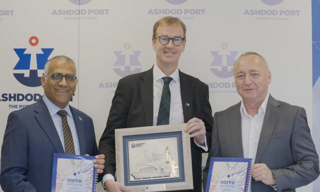 EU Ambassador Mr. Michael Mann and his senior team visit Ashdod port