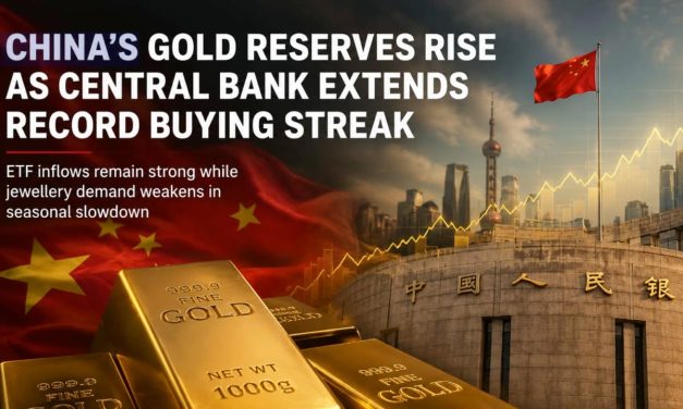 China’s Gold Holdings Rise Again as Central Bank Extends Buying Streak