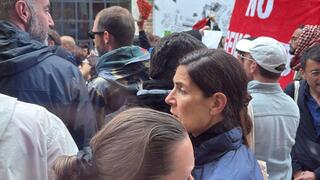 Pro-Palestinian protesters rally outside Israeli pavilion at Venice Biennale