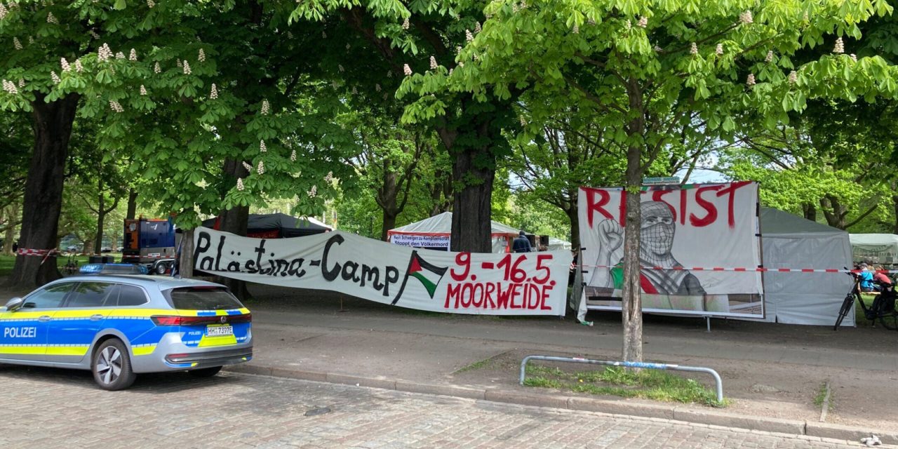 German court allows pro-Palestinian encampment in Hamburg park where Jews were deported by the Nazis