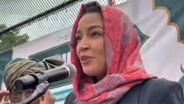 AOC mocked for wearing hijab for Eid al-Adha:  ‘You are telling other women to be Handmaids’