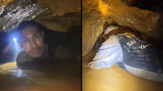 Divers in race against time to rescue 7 from flooded cave in Laos | Watch rescue efforts