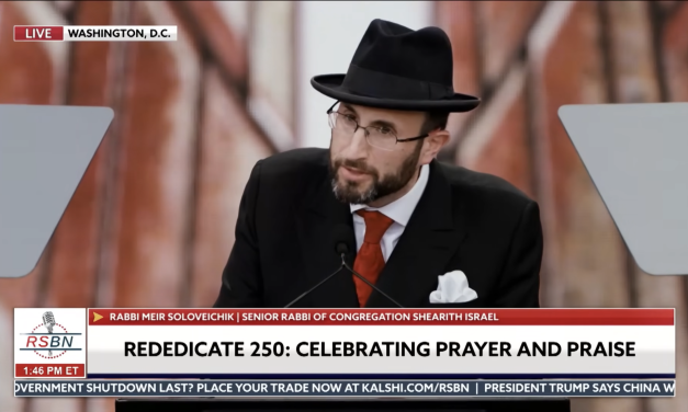 Orthodox rabbi at ‘Redicate 250’ rally: ‘Antisemitism is un-American’