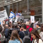 Netanyahu threatens to sue NY Times over Kristof column as Jews protest outside newspaper’s building