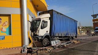 Watch: truck barrels through northern Israel gas station, leaves man holding nozzle