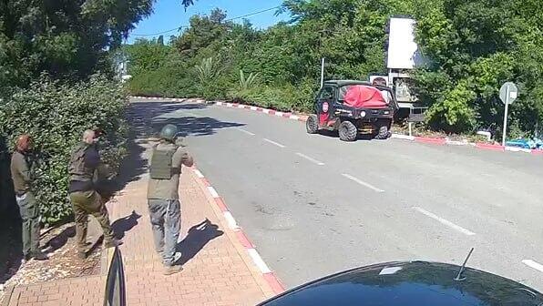 Weapons drawn, northern security team races after Hezbollah drone | Watch