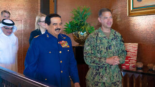 Uniforms, hospital visits and diplomacy: Inside Bahrain king’s wartime strategy