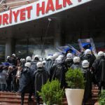 Turkish police storm offices of the main opposition CHP party, firing tear gas and rubber bullets