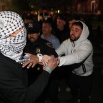 Disturbing video shows violent anti-Israel protesters yanking Jewish woman’s  hair, pointing strobe light in Orthodox boy’s face during wild NYC rally