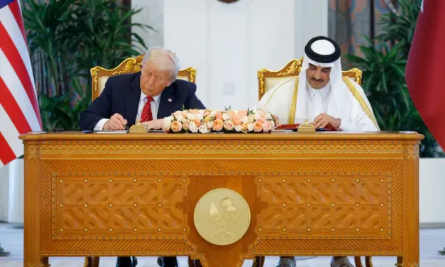 President Trump meets with the Emir of Qatar