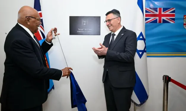 Foreign Minister Gideon Sa’ar opens new embassy in Fiji
