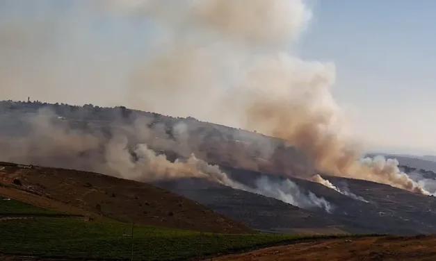 Suspected Arson: Fire spreads toward Yitzhar