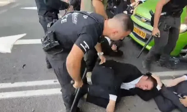 Footage of police violence: Throwing smoke grenades, beating protesters with batons