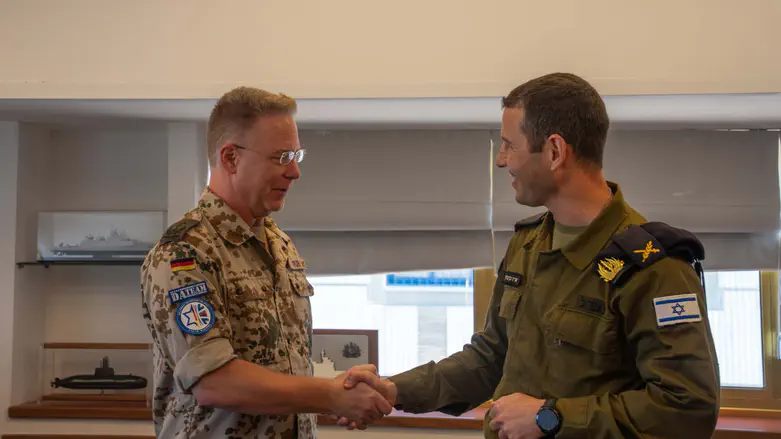 Israeli, German Navies hold joint drill during Haifa Port visit