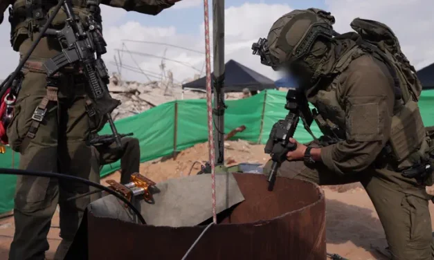Tunnel in which Hadar Goldin was held sealed