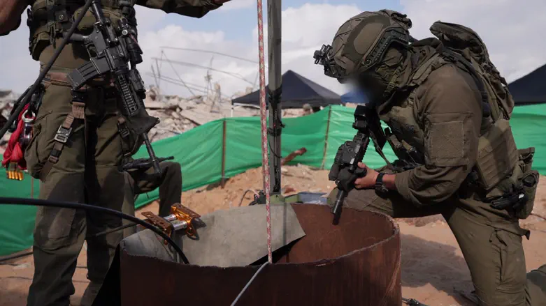 Tunnel in which Hadar Goldin was held sealed