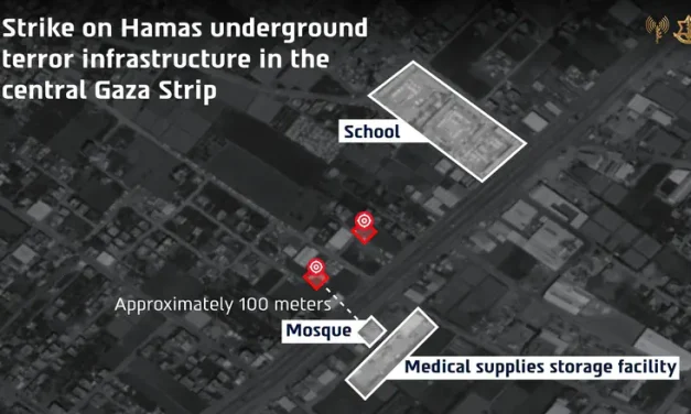 IDF strikes Hamas underground site in central Gaza