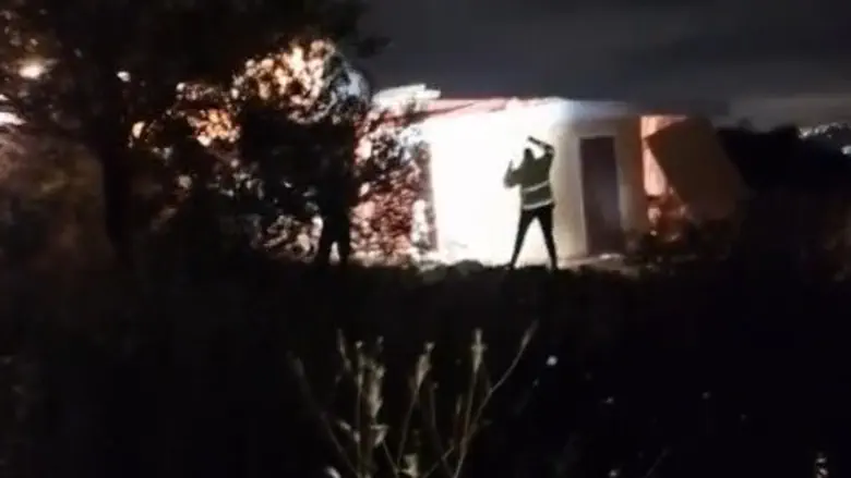 Clashes during the demolition of homes in Samaria homestead