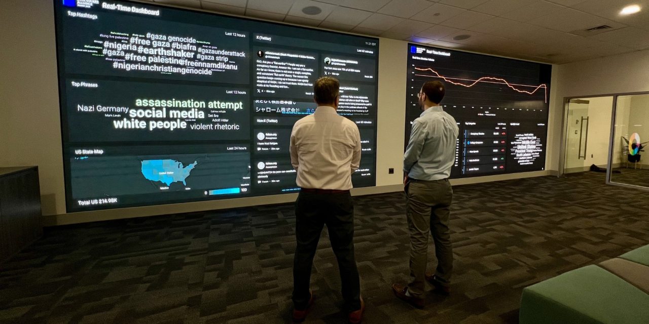 Take a look at the antisemitism command center inside Gillette Stadium