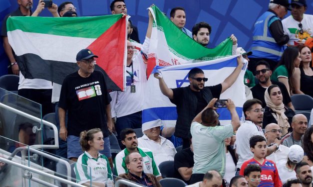 Israeli flag removed at World Cup match as Palestinian flags remain