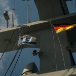 Israel Navy hosts German delegation, vessel at Haifa Naval Base