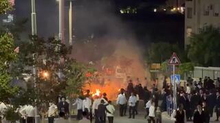 Clashes in Jerusalem, Beit Shemesh: Hundreds of Haredim protest over arrest of draft evaders