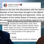 Trump says Iran deal could be signed in Europe this weekend despite Tehran denial
