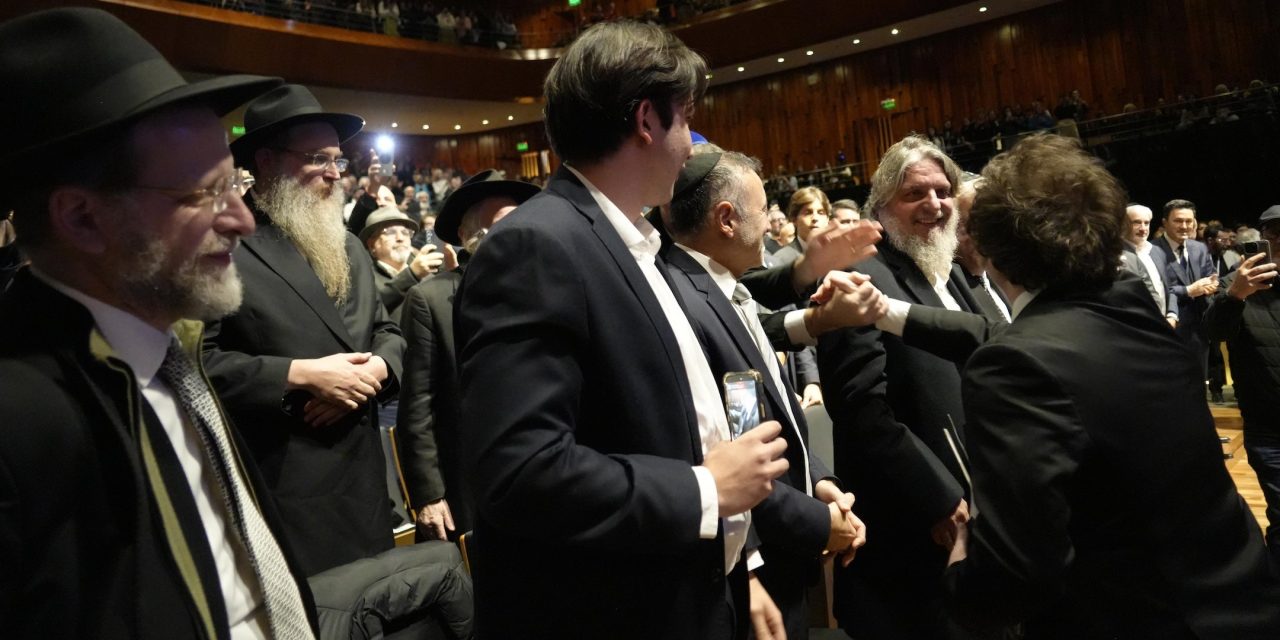 Milei praises ‘Judeo-Christian values’ at Chabad event as Argentina courts European Jews