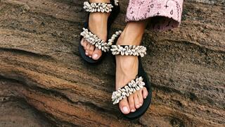 Flat sandals go luxe: summer flip-flops get a jewelry-inspired upgrade