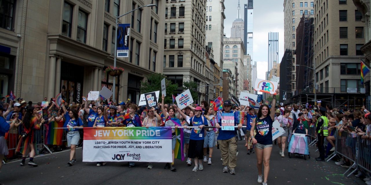 A tale of two marches: LGBTQ Jews face cheers and heckles at NYC Pride