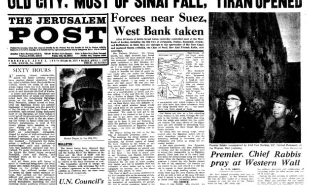 On This Day: Six-Day War begins in 1967