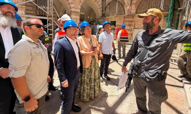 Extensive construction works begin at the Cave of the Patriarchs