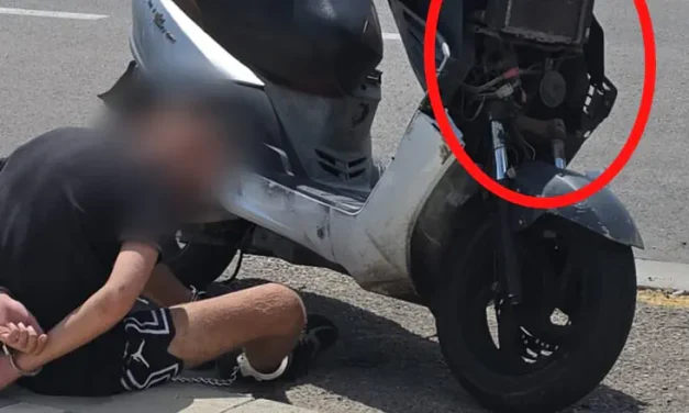 Watch: Drug trafficker drives into traffic while fleeing police