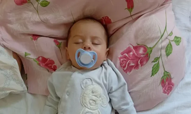 Two months old. Fighting for life
