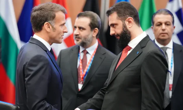 Macron lands in Damascus in historic visit to post-Assad Syria