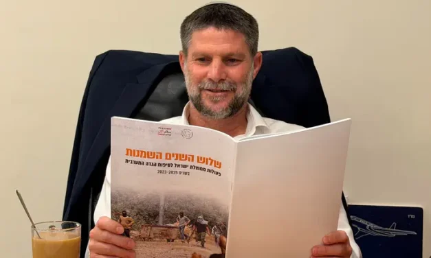 Smotrich mocks Peace Now report