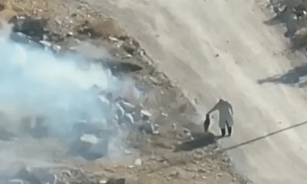 Drone catches arsonist in the act in Gush Etzion