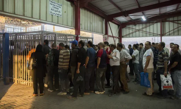 Four days after attack: Palestinian Arab workers returning to Judea and Samaria