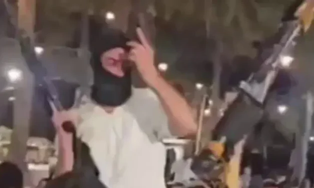 Watch: Masked gunmen steal the show at wedding