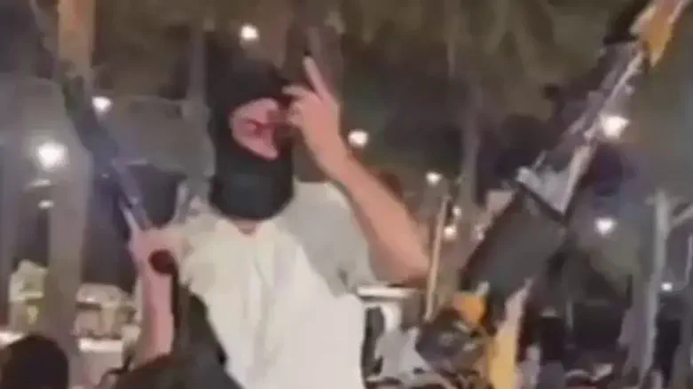 Watch: Masked gunmen steal the show at wedding